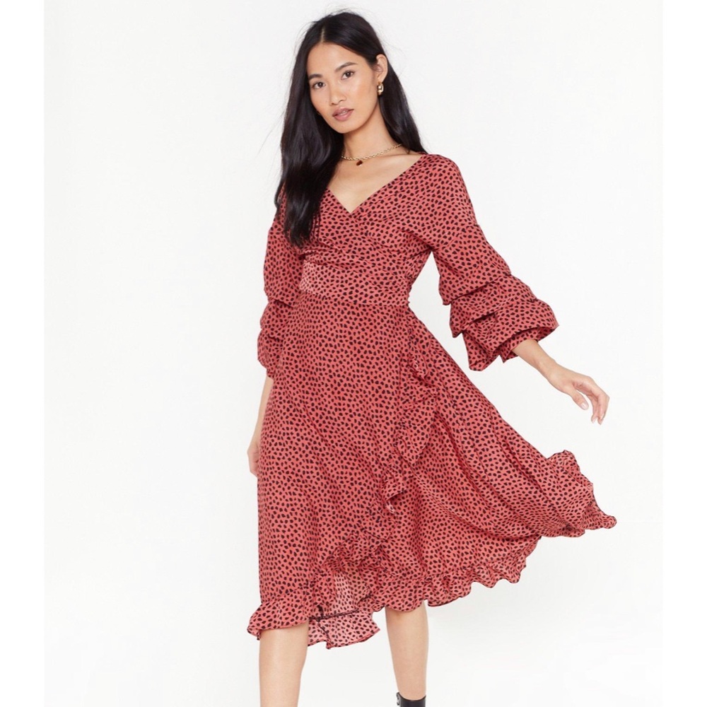 NastyGal wrap dress✨